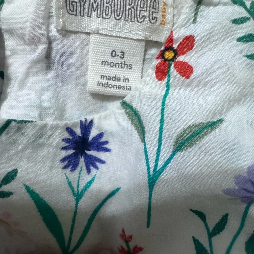 Gymboree White Floral Baby Dress